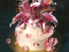 Anniversary Cake with real flowers
